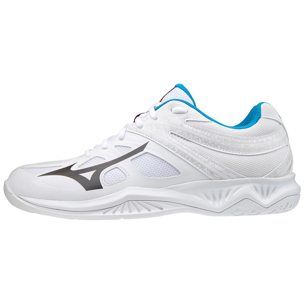 Mizuno Women's Volleyball Shoes White/Black/Blue Thunder Blade 2 Shoes - V1GA197046